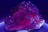 Purple Cubic Fluorite Crystal - Fluorescent Phantoms! #261713-1